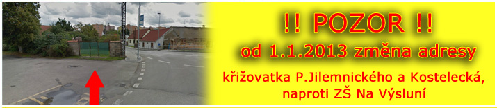 Změna adresy